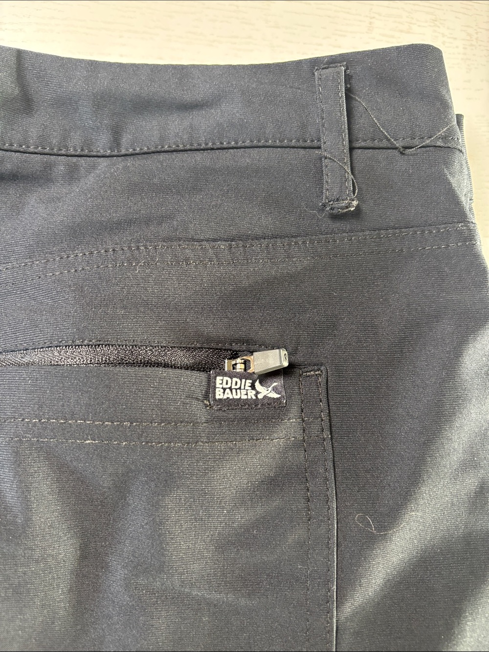 Eddie Bauer Black Men’s Chinos with Zip Pocket Detail